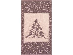 Полотенце махровое 6с103.412ж1 Лошадиная елка(т.с.мальв1) 50х90см