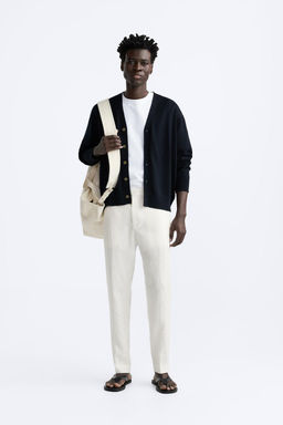 ZARA %100 KETEN PANTOLON  фото 30