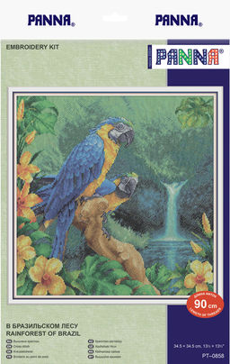 Набор для вышивания PANNA PT-0858 В бразильском лесу 34.5 х 34.5 см