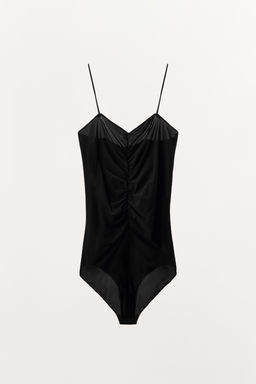 GATHERED SHEER BODYSUIT - Zara фото 12