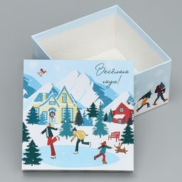 Набор подарочных коробк 6 в 1 С Новым годом, 10 10 6 20 20 11 см - Дарите счастье фото 29