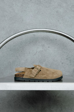 SPLIT SUEDE CLOGS - Zara фото 15