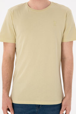 Erkek Regular Fit Bisiklet Yaka A__k Haki Basic Ti__rt Sepette S_rpriz _ndirim - U.s. polo assn фото 7