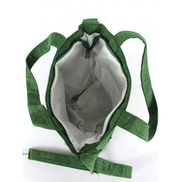 Сумка женская текстиль LIU-02-40 (шоппер) -mpl, 1 отд, плечевой ремень, вельвет зеленый 262054 - Adelia фото 3