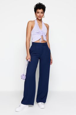 Mavi Wide Leg/Genis Paca Dokuma Kumas Pantolon TWOAW22PL0263 Palazzo