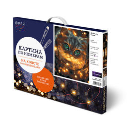 ФРЕЯ PNB/PMDD-368 Набор для раскрашивания по номерам ( со светодиодами ) 40 х 30 см Огоньки тепла