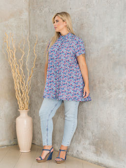 Туника 1023 цветочный принт - Novita фото 8