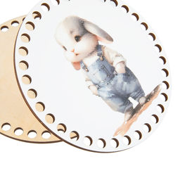 Заготовка для декорирования Love2art ДВ-02 Набор донышек для вязания Матовый фанера d 15 см х 0.4 см 2 шт 10 Лавандовая история  фото 23