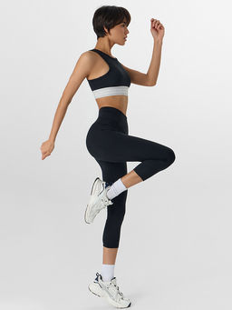 Бриджи спортивные женские с высокой линией талии черные - Mark formelle фото 11