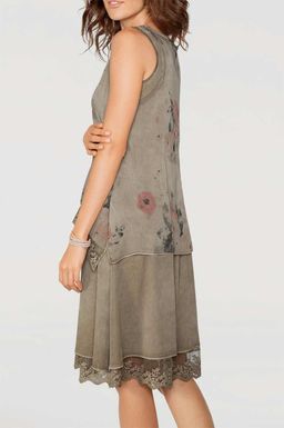 Платье, хаки - Linea tesini фото 4