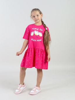 CRB wear / CWKG 63935-46 Платье для девочки,фуксия