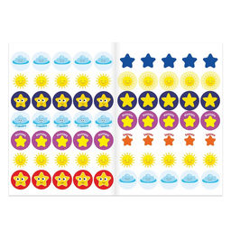 Книга с наклейками «Читаем по слогам. Что вокруг нас», 12 стр.