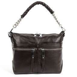 Женская кожаная сумка 1682-С Кофе - Sergio valentini фото 2