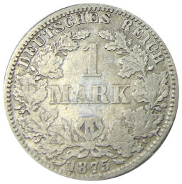 1 марка 1875 года A Германия