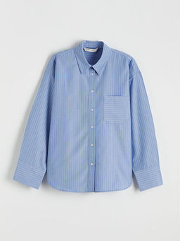 ?izgili Oversize Poplin Kad?n G?mlek