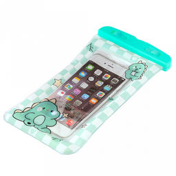 Чехол-сумка для телефона Дино, водонепроницаемый, со шнурком на шею, 11,5х21см, ПВХ/пластик, в п/эт пакете (Китай)