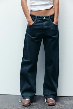 TRF BALLOON CURVED LEG MID-WAIST JEANS - Zara фото 4