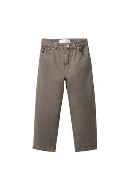 RELAXED FIT TWILL BAGGY TROUSERS - Zara фото 5