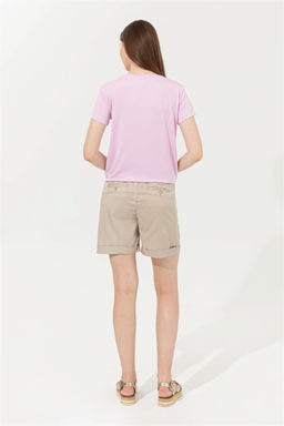 U. S. Polo Assn Женские тканые бермуды цвета хаки Капри - U.s. polo assn фото 4