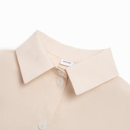 Костюм женский (рубашка, шорты) MINAKU: Oversize, молочный, размер 46