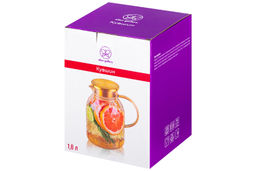 Кувшин 1,8 л 18*13*19,5 см Crystal glass золото+метал.крышк. с силик.уплотнит, ионное покр - Elan gallery фото 16