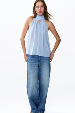 Top de gasa con cuello fular - H&m фото 8