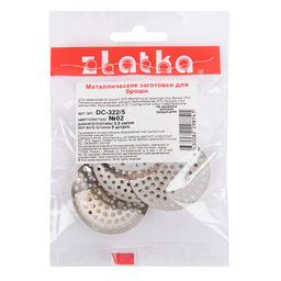 Zlatka Заготовки для броши DC-322/5 3.5 см 5 шт №02 под никель  фото 3