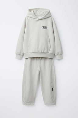 INTERLOCK HOODIE AND JOGGERS SET