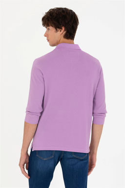 Мужской сиреневый базовый свитшот - U.s. polo assn фото 5