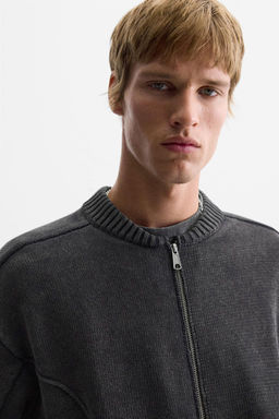 ZIP-UP KNIT JACKET - Zara фото 5