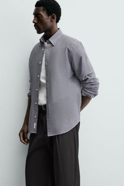 COTTON CHECKS SHIRT - Zara фото 16