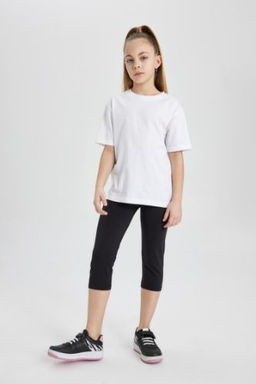 K?z Cocuk Midi Basic Duz Tayt