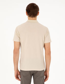 Bej Slim Fit Ti__rt - Pierre cardin фото 5