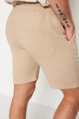 Lacivert-Bej Regular Kordonlu 2 Li Paket Sort & Bermuda TMNSS23SR00076