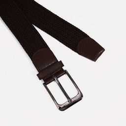 Ремень мужской Великан, ширина 3,5 см, резинка, цвет коричневый - Simaland фото 2