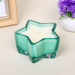 Свеча в стакане "Звездная ночь" 10,5*5,5 см, Изумруд