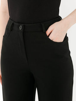 Брюки прямые трикотажные