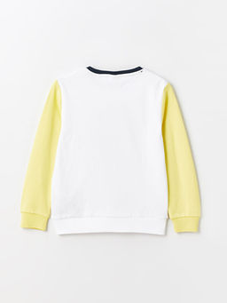 Bisiklet Yaka Bask?l? Uzun Kollu Erkek ?ocuk Ti??rt - Waikiki фото 2