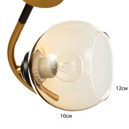 Люстра «Мерлия» 5хЕ27 40 Вт черно-золотой 60×60×27 см BayerLux