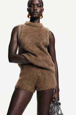 Minishorts con strass