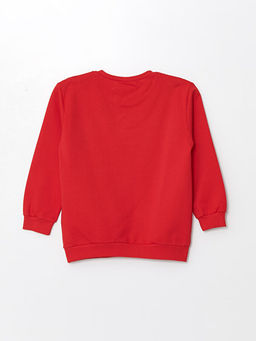 Bisiklet Yaka Uzun Kollu Bask?l? Erkek Bebek Sweatshirt - Waikiki фото 2