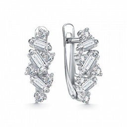 Серьги, куб.циркон., В10-2502