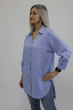 Блуза умягченный лен 100% - Елецкие узоры фото 4