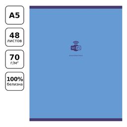 Тетрадь 48л. MONOCOLOR. ELEMENT "Информатика" (ТП5ск48_лс_вл 11670, BG) soft-touch ламинация, блок повышенной плотности