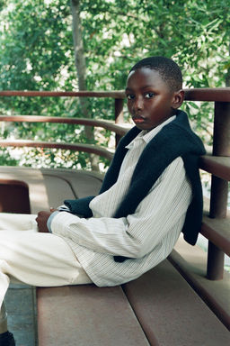 STRIPED FLANNEL SHIRT - Zara фото 7