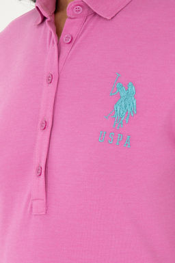 Женская фиолетовая базовая футболка - U.s. polo assn фото 7