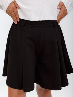 Юбка-Шорты Бьянка, цвет Черный, состав 74% х/б, 20% пэ, 6%лайкра - 5+ фото 3