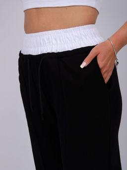 Брюки " Микси" черные, футер петля