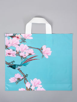 Цена за 50 шт. Пакет с петлевой ручкой "Сакура" 35 х 30 х 8, см, 60 мкм