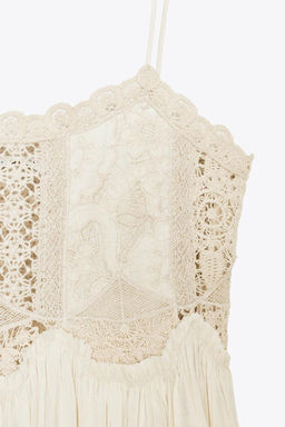 ZW COLLECTION CROCHET STRAPPY DRESS - Zara фото 8